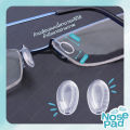ANZ studio Oval silicone nose pad with eyeglass insert. 