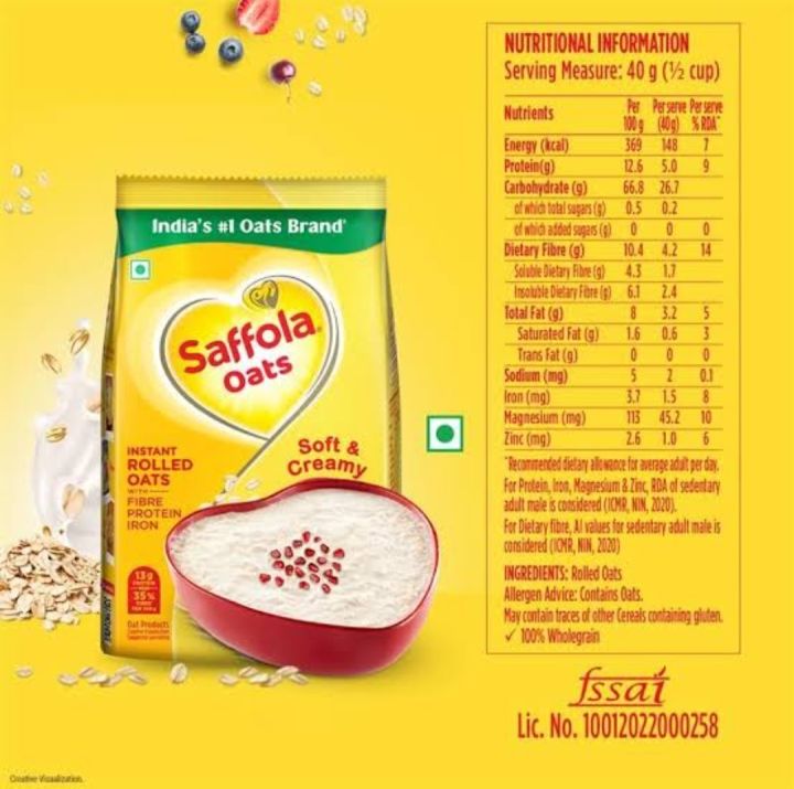Saffola%20Oats%20100%25%20Natural%20Creamy%20Oats%201kg%20-%20Image%202