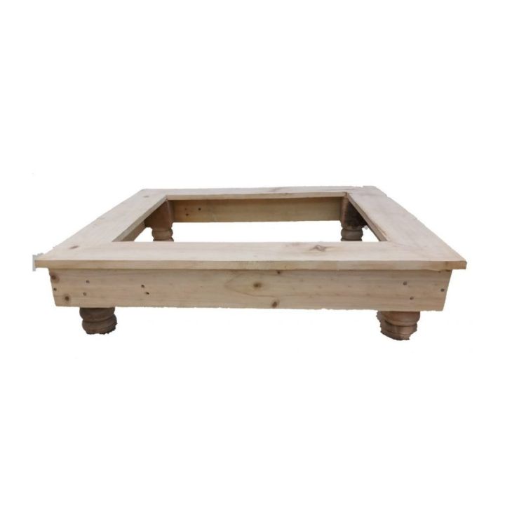 26x26 inch Wooden Base Stand For Refrigerators Dispensers Fridge