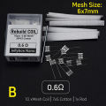 1Set Jellybox Nano Rebuild Kit 0.6ohm/1.0ohm A1 Mesh Coil Resistance Heat Wire DIY Tool Accessories by Rebuild Master. 