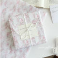 10/20pcs Pink Floral Tissue Paper Girl's Heart Wrapping Paper Holiday Birthday Decorative Paper Flower Wrapping Paper.