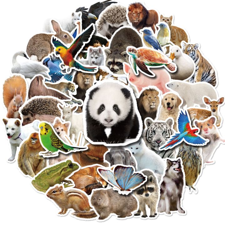 10/30/50pcs Realistic Animal Stickers Anime Graffiti Decals Laptop ...