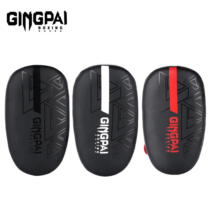 Objetivo De Pie Curvo Serlium Para Kick Boxing Y Taekwondo: Almohadilla De Cuero Espacial + Espuma EVA (46x30x8cm, 500g)