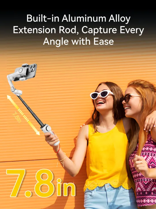 AOCHUAN%20Smart%20X2%20Handheld%20Gimbal%203%20Axis%20Stabilizer%20Built-in%2020cm%20Extension%20Rod%20LED%20Display%20Phone%20Holder%20For%20iPhone%20Smartphone%20-%20Image%206