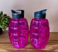 Multicolour 650ml Bomb-Style Plastic Water Bottles for School and Office Use. 