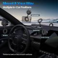 Magnetic Phone Holder Vacuum Suction Car Mount, 360° Rotating Foldable Magnetic Phone Stand, Retractable Vacuum Suction Cup Mobile Holder for Car Dashboard, Windshield, Mirror, Table, Gym & Travel. 