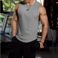 Summer Men's Gym Tank Top Fitness Training Clothing Quick-drying Loose Bodybuilding Sleeveless Shirt Men Fashion Basketball Vest. 
