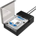 Abiha USB 3.0 to SATA External Hard Drive Lay-Flat Docking Station for 2.5 or 3.5in HDD, SSD [Support UASP] (EC-DFLT). 
