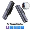 For Microsoft Surface Pro X/8/7/6/5/4/3/Go/Book to USB Type C PD Fast Charging Adapter Tablet Magnetic Converter Charger Adapter. 