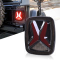 Car Rear LED Tail Lights For Jeep Wrangler CJ TJ YJ 1998-2006 Universal "X"Shape Design Smoked 12v Drl Modified Brake Tail lamp. 