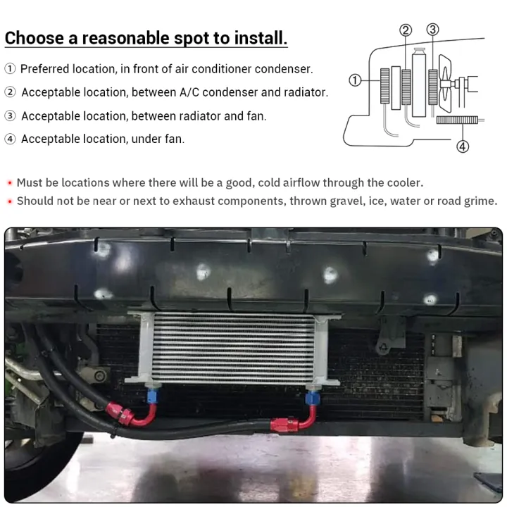 LZONE%20-%2015%20Row%20AN10%20Stacked%20Plate%20Oil%20Cooler%2010AN%20to%206AN%208AN%20Adapter%20Universal%20Engine%20Transmission%20Aluminum%20Black%20JR7015%20-%20Image%205