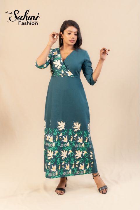 GEOMETRIC PRINT FLUID MAXI DRESS main image 1