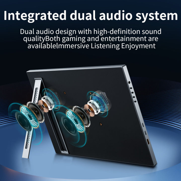 HGFRTEE%2015.6%20inch%20Portable%20Monitor%2060Hz%201080P%20with%20HDMI%20USB-C%20Gaming%20Screen%20Extended%20Display%20for%20PC%20Laptop%20Mac%20Switch%20Xbox%20PS4/5%20-%20Image%203