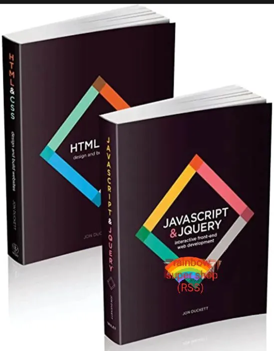 HTML & CSS and JavaScript & jQuery Set (2 Books) (B&W) by John Ducketi