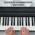 Piano Notes Guide for Beginner, Removable Piano Keyboard Note Labels for Learning, 88-Key Full Size, No Need Stickers, Reusable. 