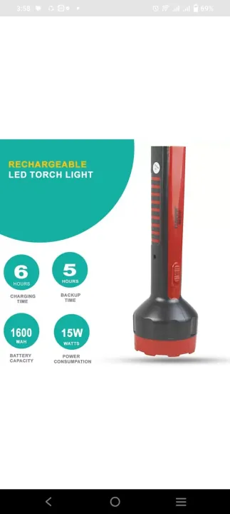 joykaly%20yg9151%20LED%2015W%204V%201600mah%20%20%20battery%20Rechargabile%20torch%20light%20-%20Image%205