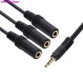 3.5mm 3 Way Port Aux Multi Headphone Earphone Audio Splitter Adapter 3.5mm Jack HUB Splitter Audio Cable 1 Male to 3 Female. 