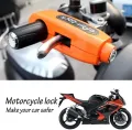 Motorcycle Handlebar Grip Brake Lever Lock, Handlebar Safety Lock Universal, Anti-theft Brake Level Lock With 2 Keys. 