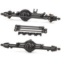 Ultra-Realistic 1/10 CNC Aluminum Straight Axle Set W/ Leaf Spring/Link Mount Kit for RC4WD Gelande II TF2 Tamiya Bruiser BRX01. 