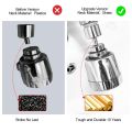 MT Dealz 360° Adjustable Dual-Mode Kitchen Faucet Aerator Nozzle – Anti-Splash Water-Saving Tap Diffuser with Rotating Swivel Head, High-Pressure Stream & Spray Modes, Universal Fit Water Filter Attachment for Sink Faucets”. 