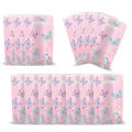10/20pcs Butterfly Party Plastic Goodie Bags Pink Butterfly Candy Gift Bags For Butterfly Wedding Birthday Party Decoration. 