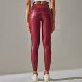 PU Leather Leggings Women Scrunch Butt Leggings Girls Faux Leather Pants High Waist Push Up Casual Leggings 6 Color.