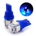 2 Pc 5 LED SMD Parking Bulb 12v Package Universal Motorcycle Car Indicator Bright Lamp - Blue. 