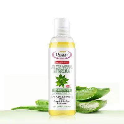 DISAAR BEAUTY Aloe Vera Moisturizing Anti-Acne Oil Remove Mites Repair After Sun Exposure 100ml
