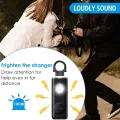 Personal Self Defense Alarm，130db Self Defense Siren Safety Alarm For Women Girl, Personal Keychain Alarm Rechargeable Battery. 