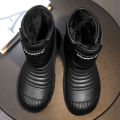New men winter snow boots thickened waterproof windproof and warm boots with fur negative 40 degree cold-resistant large size 49. 