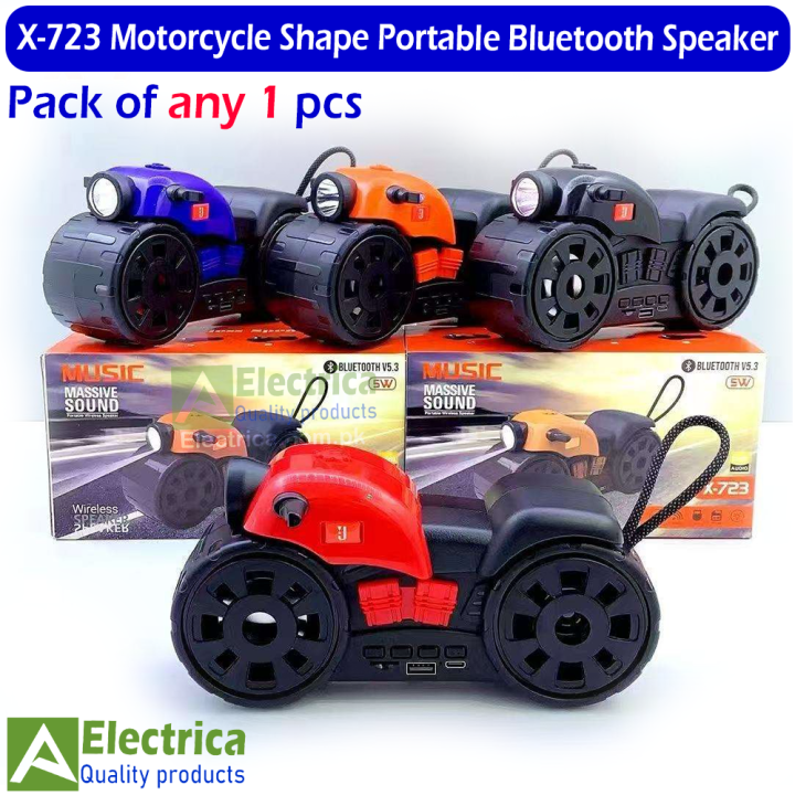 X-723 Motorcycle Shape Bluetooth Speaker 5W Portable Wireless Speaker ...