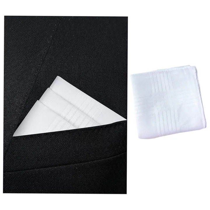 6%20Packs%20of%20Unisex%20Handkerchiefs,%20Pure%20Cotton%20Pure%20White%20Handkerchiefs,%20Wedding%20Season%20Bride%20and%20Groom%20Souvenirs,%20Flap%20Pocket%20Pants%20Towels,%20Placemats%20-%20Image%202