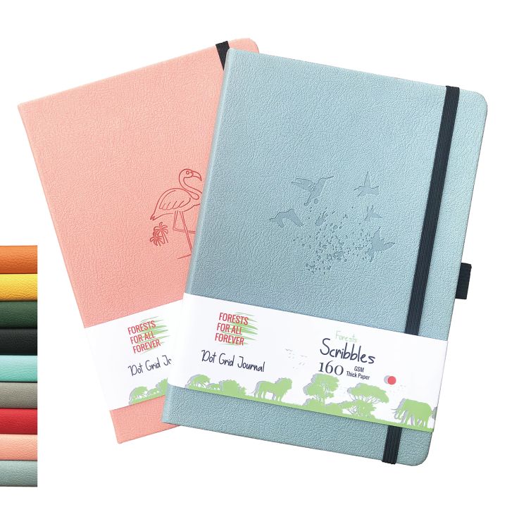 BUKE%20A5%20Size%20Dotted%20Journal%20Drawing%20Sketchbook-160gsm%20Paper,%20Inner%20Pocket,%20Numbered%20160%20Pages,%205x5mm%20DOT%20GRID%20Notebook%20-%20Image%202