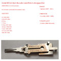 Lishi Vehicle 2-in-1 Decoder Cars Lock Picking Set for Volkswagen /Audi/Porsche MERCED SKODA SEAT HU66 HU162T(8) HU64 VAG GROUP. 