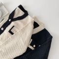 Women's Korean Fashion New Korean Loose Long-sleeved Knit Sweater Cardigans Outwear Coat. 