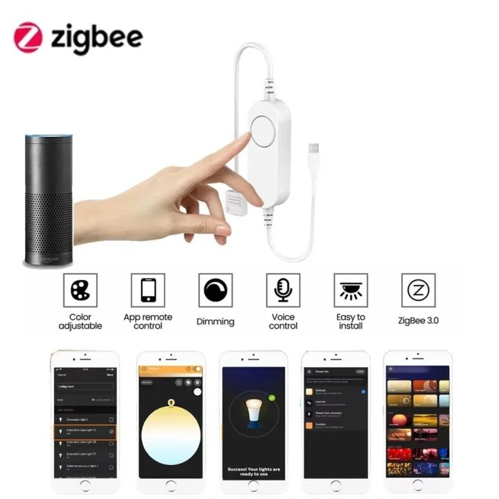 Zigbee%20USB%205V%20RGB%20LED%20Strip%20Light%20Tuya%20Smart%20Life%20APP%20Control%20%205050%20Lamp%20Work%20With%20%20Alexa%20%20Home%20TV%20Back%20Lighting%202m%203m%205m%20lightify%20-%20Image%204
