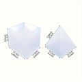 Extra Large Transparent Pyramid Silicone Candle Mold, 1 Pyramid Silicone Mold + 1 Plastic Frame, Flash Resin Mold for Pyramid Cube Candle Mold, Epoxy Resin High Quality Silicone Mold, Perfect for Home, Wedding and Party Decoration!. 
