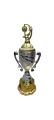 gold and silver plastic trophy 55cm. 