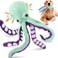 Pet plush octopus toy interactive sound anti-demolition home large and small dog boredom companion dog toy. 
