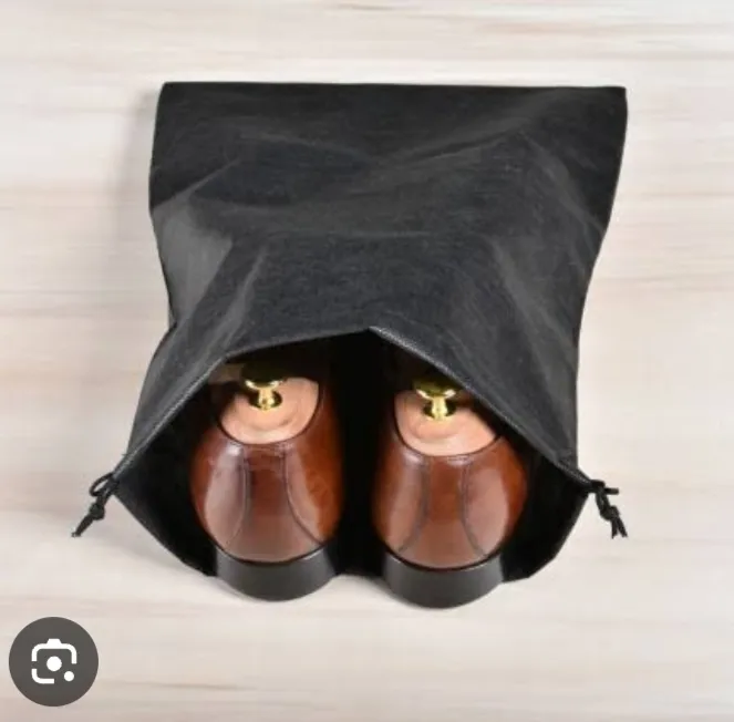 2%20Pcs%20Black%20Nylon%20Camera%20Bag%20Shoe%20Bag,%20Size:%2012%20X%208%20Inch%20-%20Image%206