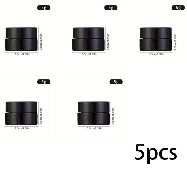 3PCS/5PCS%20brown%20glass%20cosmetic%20jar%20with%20lid,%20leak%20proof%20and%20UV%20resistant,%20reusable,%20portable%20beauty%20storage.%20-%20Image%207