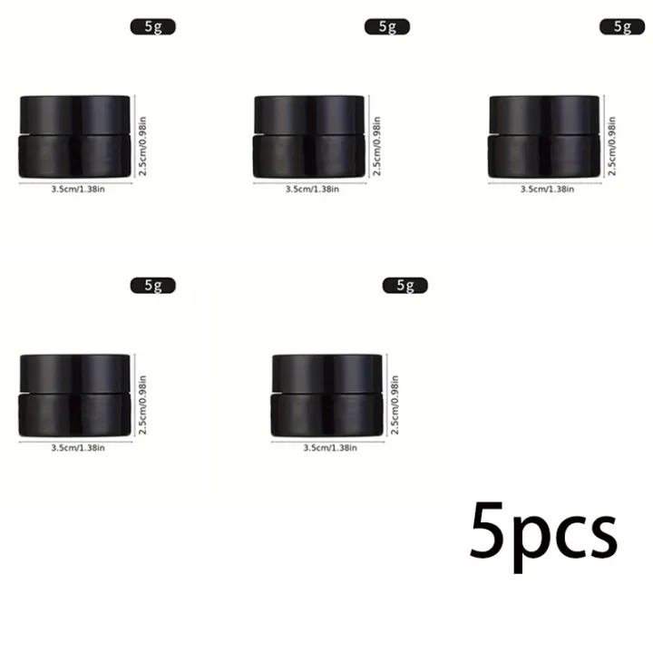 3PCS/5PCS%20brown%20glass%20cosmetic%20jar%20with%20lid,%20leak%20proof%20and%20UV%20resistant,%20reusable,%20portable%20beauty%20storage.%20-%20Image%207