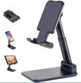 Mobile Stand T1 Universal Adjustable Desktop Tablet Mobile Phone Stand Black Color. 