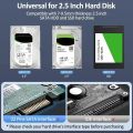 USB 3.0/Type C External Hard Drive Enclosure 2.5 Inch SATA to USB3.0 UASP Clear Portable Hard Drive Case HDD Tool-Free. 
