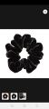 Pair of Black Velvet large size scrunchies to increase your hijab vole. 