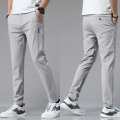 2024 Spring Summer Ultra-thin Men's Stretch Slim Straight Casual Pants High Quality Fashion Breathable Golf Sports Trousers.