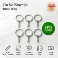 Key Rings with Chain Metal Split Rings for Crafts 25mm with 30 mm Chains Open Jump Ring.