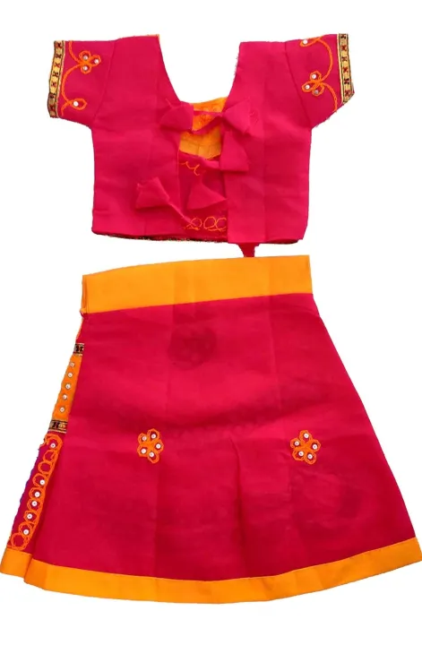 Radha%20Dress%20For%20Girls%20Krishna%20Janmashtami%200-10%20years%203pcs%20Set%20Multicolour%20-%20Image%205