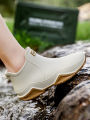 Fashion Couple's Outdoor Rain Boots New Men High Top Hiking Fishing Water Shoes Anti-slip Chef Work Ankle Boots Waterproof Shoes. 