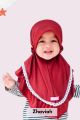 Designer scarf attached frill with lace for Baby girls. 